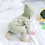 Wholesale Baby Clothes Full Front Zipper 100% Cotton Baby Onesie thumbnail-1