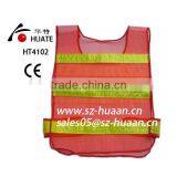 HT4102 Orange Red Safety Vest thumbnail-1