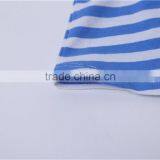 MGOO Cheap Price Cotton Girl Child Clothes Small Baby Light Blue Ruffles Striped Little Dresses CS010 thumbnail-6