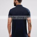 MGOO Hot Sale Summer Casual 180g 100% Cotton Custom Short Sleeve Mens POLO T-shirt With Chest Pocket thumbnail-2