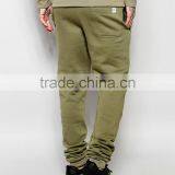 100 Percent Cotton Army Green Skinny Fitness Wholesale Jogger Pants thumbnail-2