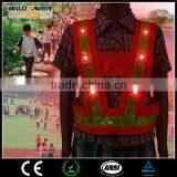 Orange Mesh Reflective Safety LED Clothes for Children thumbnail-1