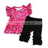 Wholesale Baby Girls Dress Boutique Pink Mouse Custom Clothes Girls Party Wear Children Dress Clothing Set thumbnail-1