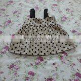 2017 Summer Wholesale Children's Boutique Clothing Baby Girls Polka Dot Ruffle Sleeveless Top thumbnail-1