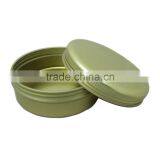 R1839H Gold Small Round Spice Tin Box for Sale thumbnail-1
