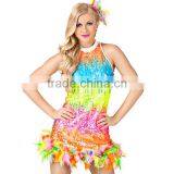 New Fashion Adult Latin Stage Costumes/ Sexy Fringe Latin Dress /Latin Dance Costumes,clothing Imported From China, thumbnail-1