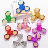 Gold - Plated Fingertips Gyro Decompression Toys Sequins Plastic Printing Finger Between the Toys Three - Leaf Spiral thumbnail-3