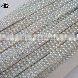Ss10 3mm Crystal AB Hot Fix Rhinestone Ribbon Banding thumbnail-1