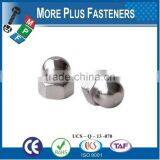 Made in Taiwan Aluminum Colored Stainless Steel Colored Dome Nut thumbnail-3