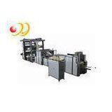 Flat Bottom Food Paper Shopping Bag Making Machine Four Column