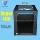 Yite ET 400*400*500mm Large Printing Size Metal 3D Printer with Color Touch Screen