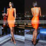 Amigo 2017 Runway Dresses Women Backless Sexy Summer Dress thumbnail-1