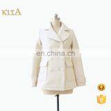 Women Brand Quality Winter Tailored Collar Wool Peacoat thumbnail-1