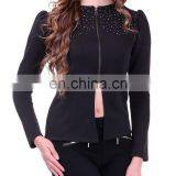 Beautiful Black Crystal Studded Jacket for women