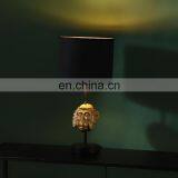 China Wholesale Classical Animal Monkey Head Shape Resin Base Gold Desk Lights for Hotel Home Decor thumbnail-5