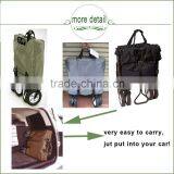 (73007) 600D Cloth in 150Lbs Trolley Foldable Huge Storage Four Wheel Metal Garden Wagon thumbnail-4