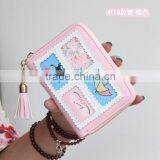 Mixed Colorful Purse Handbang for Women Cartera Billetera Para Dama Design With Cartoon Giraffi thumbnail-4