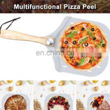 Private Label Newest Shovel Perforated Non Stick Metal Foldable Aluminium Pizza Peel thumbnail-3