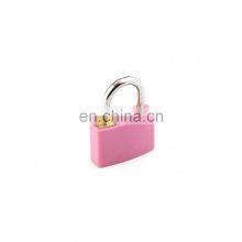 30/40mm Plastic Coat 2 Iron Keys Brass Padlock thumbnail-2