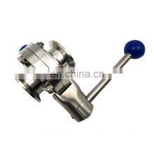 1.5 Inch Sanitary SS Tri Clamp Butterfly Valve for Homebrew thumbnail-2