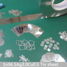 Lead-free Solder Sheet Solder Ring SAC305 Preformed Solder Sheet Sn96.5Ag3.0Cu0.5 Tin Silver Copper Soft Soldering thumbnail-1