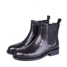 Chelsea Men's And Women's Boots Martin Boots Tide Shoes All-Match Short Boots Leather Spring High-Top Set Feet Leather Shoes British Style thumbnail-2