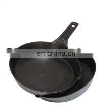 Mini Enamel Flat Fry Pan Smooth Light Weight Cnc Machined Seasoned Cast Iron Skillet thumbnail-2