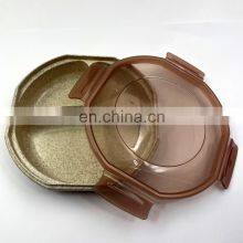 American Style 3 Compartment Lunch Box With Seal Ring