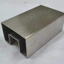 Stainless Steel Groove Tube Special-shaped Tube Custom Cutting Square Tube Single Groove Oval thumbnail-5
