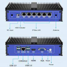 Fanless Intel SkyLake/KabyLake Network/Firewall PC w/ 6 Gbe LAN Core I7-7500U thumbnail-5