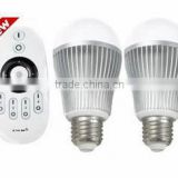 New design RF wifi iphone control color temperature and brightness adjustable e27 6W LED bulb light with CE,Rohs,ul certificate
