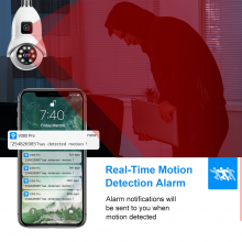 OEM/ODM Indoor Wifi Security Camera 4mp Surveillance Camera for Home Dual-lens Full-color Night Vision thumbnail-4