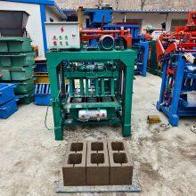 Mobile Small Brick Machine South America Customers Favored Semi-Automatic Hollow Block Making Machine Brick Machinery thumbnail-3