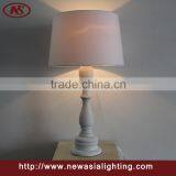 2016 Factory Newest Design White Painting Wood Table Lamp thumbnail-1