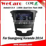 Wecaro WC-SY8067 8" Android 4.4.4 WIFI 3G Car Dvd Player for Ssangyong Korando Car Gps Navigation 2014 2015 thumbnail-2