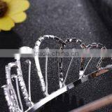 Wedding Bridal Tiara Rhinestone Silver Crystal Crown thumbnail-3