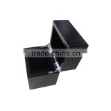 Chinese supplier black wooden storage boxes