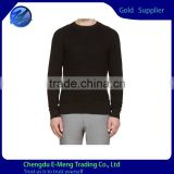 Wholesale Cheap Price Plain Black Custom Long Sleeve Tshirt for Men