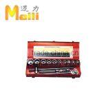 15 PCS 3/4"DR Metal Case SOCKET SET 12PT thumbnail-1