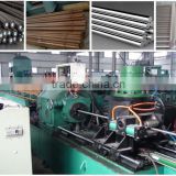 Round steel bar rod automatic peeling and straightening and polishing machine production line