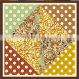 Wholesale Custom Design Turkish Style Digital Printed Polyester Chiffon Square Scarf, Head Scarf,muslim Chiffon Hijab Women Supplier's Choice thumbnail-5