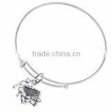 Bright, Polished, Detailed Silver Tone 3D Soccer Goalie Save Charm, Comes On An Intricately Detailed Antiqued Silver Tone Chain thumbnail-2