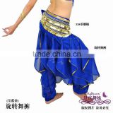 blue belly dance harem pants,chiffon costume for belly dancing,belly dance wear,belly dance clothes,belly dancing clothes