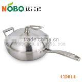 3 Ply Composites Stainless Steel Wok With Lid thumbnail-1