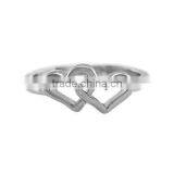 Double heart shape Lovely Alloy Ring for Lover gift