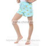 Baby Organic Cotton Shorts,Gold Polka Dot Kids Shorts,Wholesale Baby Clothing