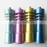 Blue green gold red 4 colors titanium domeless nail nails titanium nails 14 & 18 mm for water Pipe glass bong
