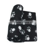 Soft and Warm Pet Dog Blanket with Paw Prints
