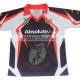 OEM top quality dye sublimation cricket polo shirt