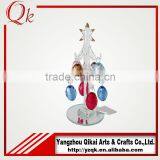 Cheap Price and Popular Design Glass Christmas Tree With Glass Pendants